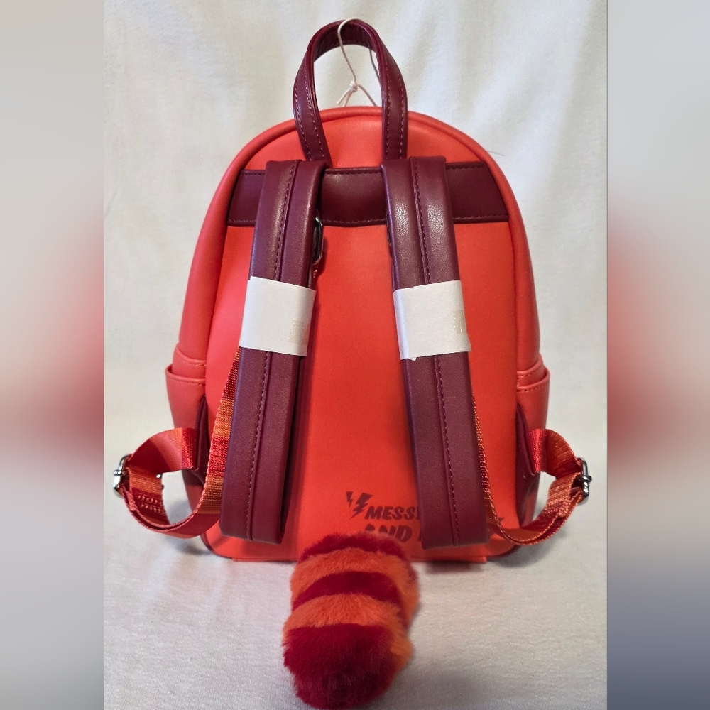 NWT Disney Pixar Turning Red Mei Figural Loungefly Mini Backpack - Picture 3 of 9